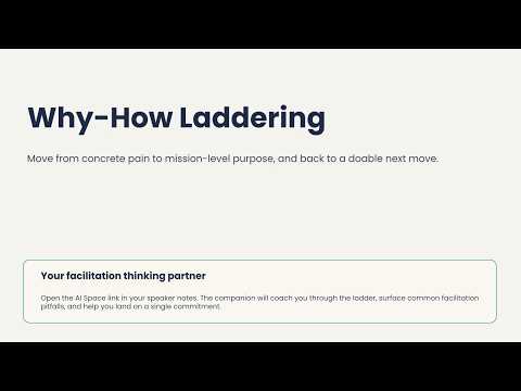 Why-How Laddering