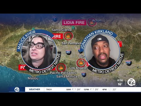 Metro Detroiters living in LA talk about devastating wildfires