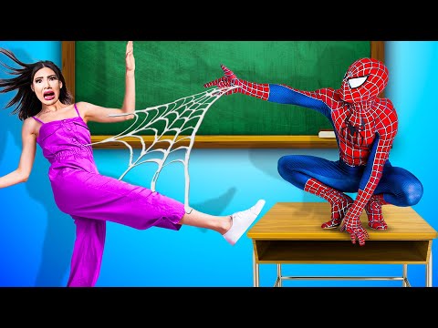 I Survive Superhero School | If My Teacher is a Super Hero Funny School Situations by Crafty Hacks