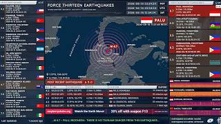 2026-06-16 03:27:45 UTC | M 6.7 - Palu, Indonesia | Force Thirteen Earthquakes