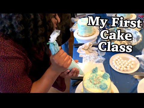 First Cake Decorating Class | Watercolor Cake...