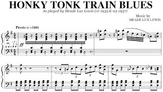 Meade Lux Lewis - Honky Tonk Train Blues | Transcription - YouTube