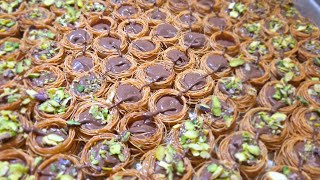 عش البلبل بالنوتيلا /اكلة سهلة جدا /يلي بحب الشكولا يشوف هالفيديو #شيف_نبيل  #عش_البلبل 