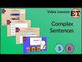 Complex Sentences and Clauses