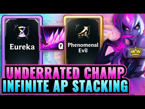 Infinitely Stacking AP + Haste: Evelynn Q = 4 Stacks // OP Synergy | League Arena Gameplay