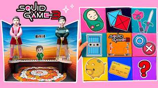 DIY Squid Game 3 Ultimate Blind Box🎁 & Young‑hee, Cheol‑su Jump Rope Set🌄 / free printable