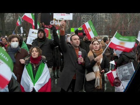 New Yorkers rally in solidarity with Iranian protesters | AFP