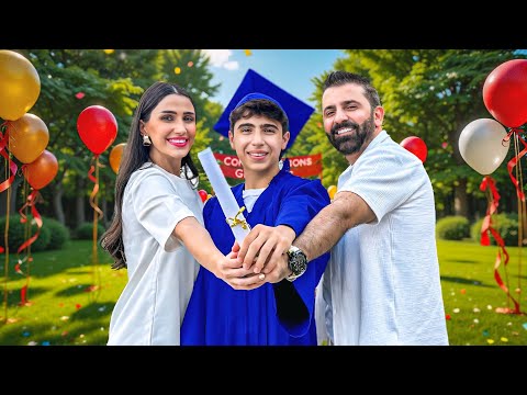 يوم تخرّج ابنا ❤️ مؤثر !