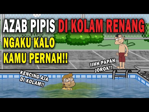 AZAB PIPIS DI KOLAM RENANG!! | ANIMASI AZAB #kartun