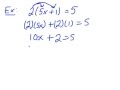 Solving Linear Equations with Distribution