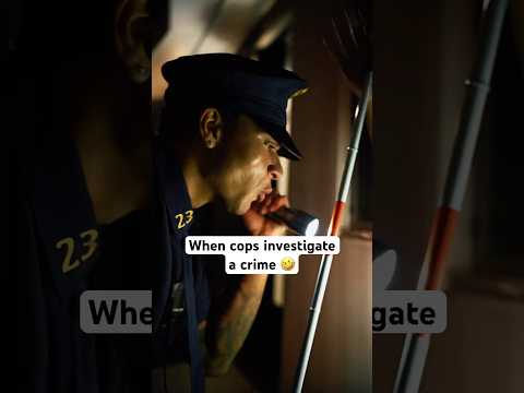 When cops investigate a crime‼️🤣 #comedyshorts #sketchcomedy #snl #cops