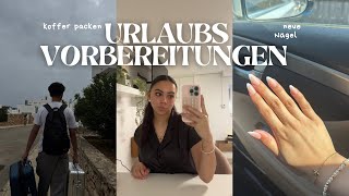 URLAUBS VORBEREITUNGEN 🌴🧳Urlaubs Nägel, dm Einkauf und Koffer packen