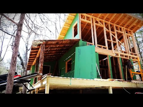 Man build Off Grid Shed Style Cabin Build with HYDRO POWER | START TO FINISH by Loftis Party of Six