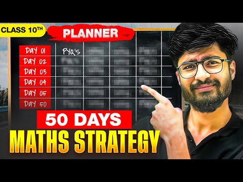 Score 95+ in MATHS || 50 DAYS STRATEGY⚡️|| Class 10th