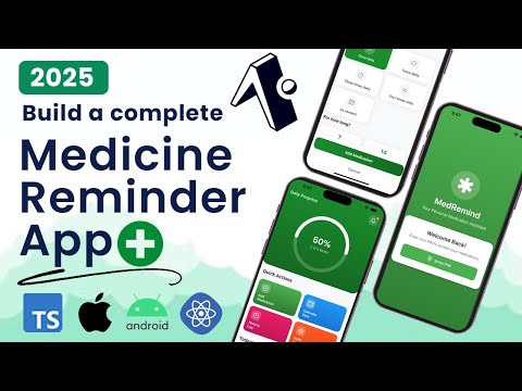 Build a Full Stack Medicine Reminder React Native App with | Async Storage, TypeScript, Notification