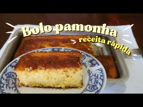 BOLO PAMONHA FÁCIL 🌽 SÓ 1 LATINHA DE MILHO - SEM FARINHA 🌽 BATE TUDO NO LIQUIDIFICADOR e PRONTO