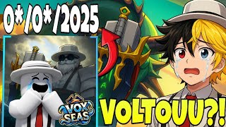CORRE!! VAZOU A DATA DO RELANÇAMENTO DO VOX SEAS?! VOLTA HOJE?! #voxseas #bloxseas #roblox