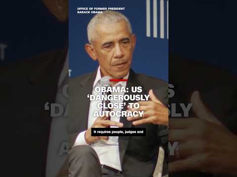 Obama: US 'dangerously close' to autocracy