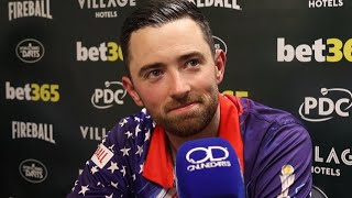 LUKE HUMPHRIES IMMEDIATE REACTION TO RETAINING US MASTERS CHAMPIONSHIP, TALKS LITTLER, BOXING AND..