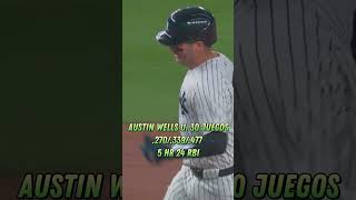 Austin Wells debe ser el catcher titular lo que queda de temporada #yankeesbeisbol #yankees #beisbol