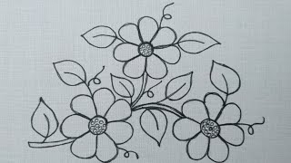 Hand Embroidery: Very Beautiful And Easy Flowers Embroidery Design Stitches - Beginners Friendly
