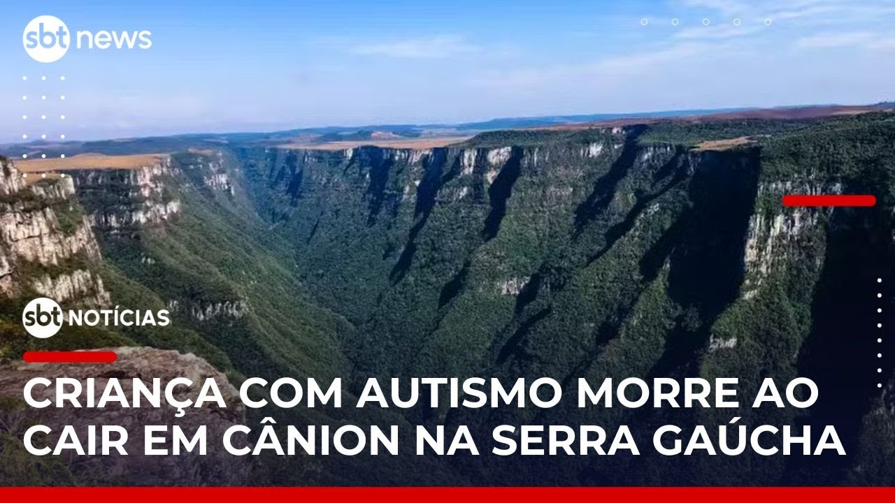 Criança que caiu de cânion em parque no RS é encontrada morta | SBTNotícias