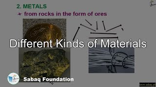 Different Kinds of Materials