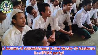 A lecture of astonishment to Grade-12 Students