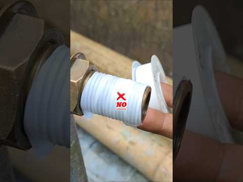 Few people know this technique of applying Teflon tape!
