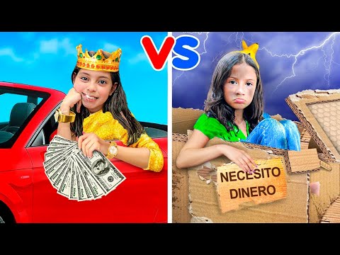 AMIGA RICA vs AMIGA POBRE || Situaciones divertidas en la escuela