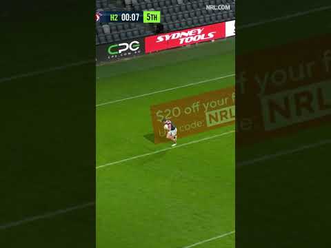 Sam Walker and the most unorthodox finish to an NRL game you've seen in a while! ๐คฃ #Shorts
