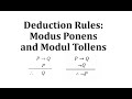Deduction Rules and Truth Tables