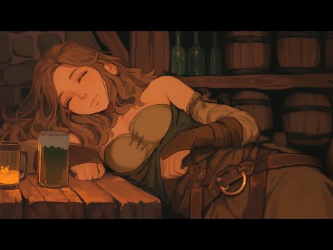 Relaxing Medieval Music & Rain Sounds - Relaxing Sleep Music, Bard/Tavern Ambience, Chilling Day