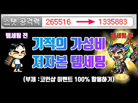 메이플을 혜자겜으로 만들어버리는 템세팅