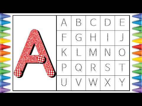 [알파벳 놀이] 유아와 어린이를 위한 ABCD 대문자 A부터 Z까지 쓰기 | Kids Alphabet A to Z | abc song | a for apple | abcd song