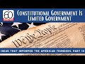 Understanding Constitutional Government