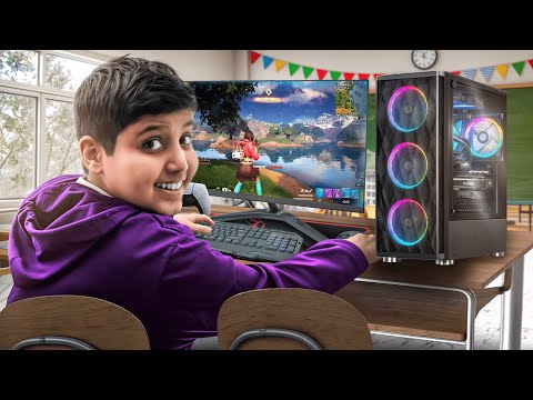 لعبت فورت نايت في مدرسه😂💔 !(انصدمو الطلاب من لعبي 😂)