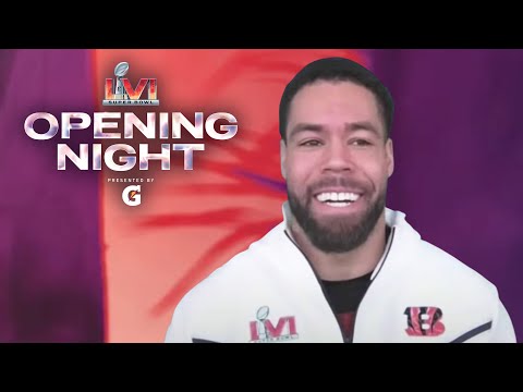 CJ Uzomah Speaks at Bengals Opening Night video clip