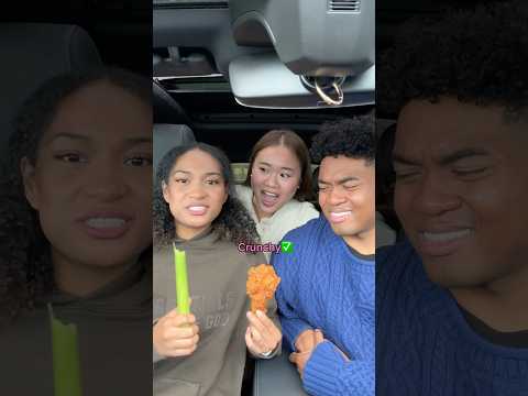 Celery fried chicken hack🤫 #comedy #sibling #siblinggoals #siblings #sister #brother #foodie #fun