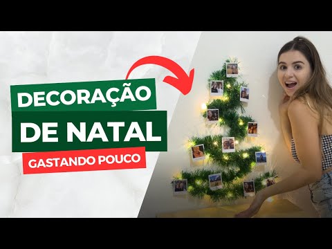 Decoração de Natal arvore gastando pouco