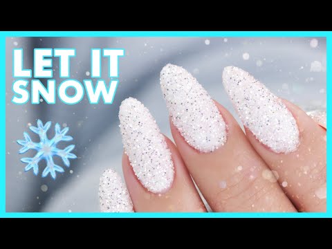 LET IT SNOW ❄️ Nail Art • Dip or Pour?🤔 Quick Design