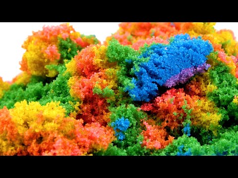 🌈 Swirl and Slice all the Kinetic Sand Colors of the Rainbow 🌈