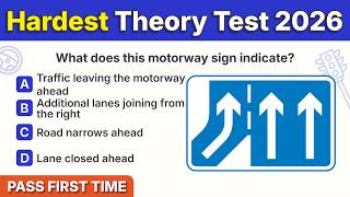 Theory Test 2026 UK | Ultimate Hardest Exam Like Questions (UPDATED DVSA!) | PASS FIRST TIME