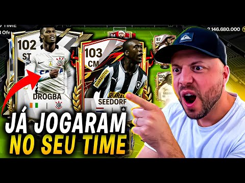 MONTEI TIME com JOGADORES que JA JOGARAM nos TIMES BRASILEIROS FC mobile 24!!