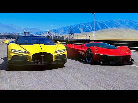 Bugatti Tourbillon vs Ferrari Vision Gran Turismo at Special Stage Route X