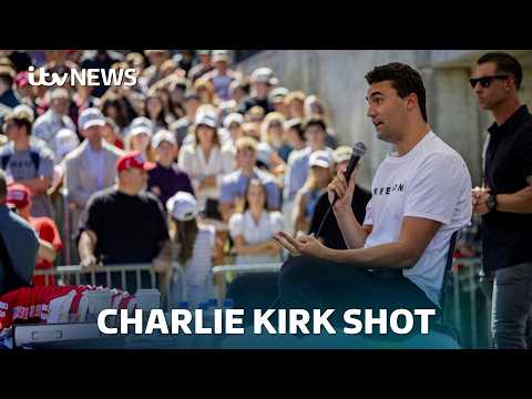 Trump confirms ally Charlie Kirk has died after shooting at event in Utah | ITV News