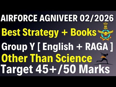 Airforce Agniveer Group Y 2026: Strategy + Time Table + Important Books | 1st Attempt Crack