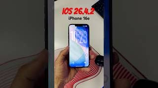 iOS 26.4.2 in iPhone 16e #shorts #ios26
