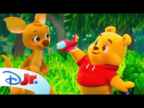 Playdate with Winnie the Pooh | Play with Kanga's Toy Plane ✈️ | @disneyjr