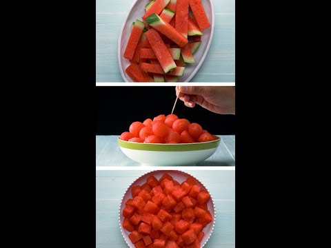 3 Fun Ways To Cut Watermelon | Shorts